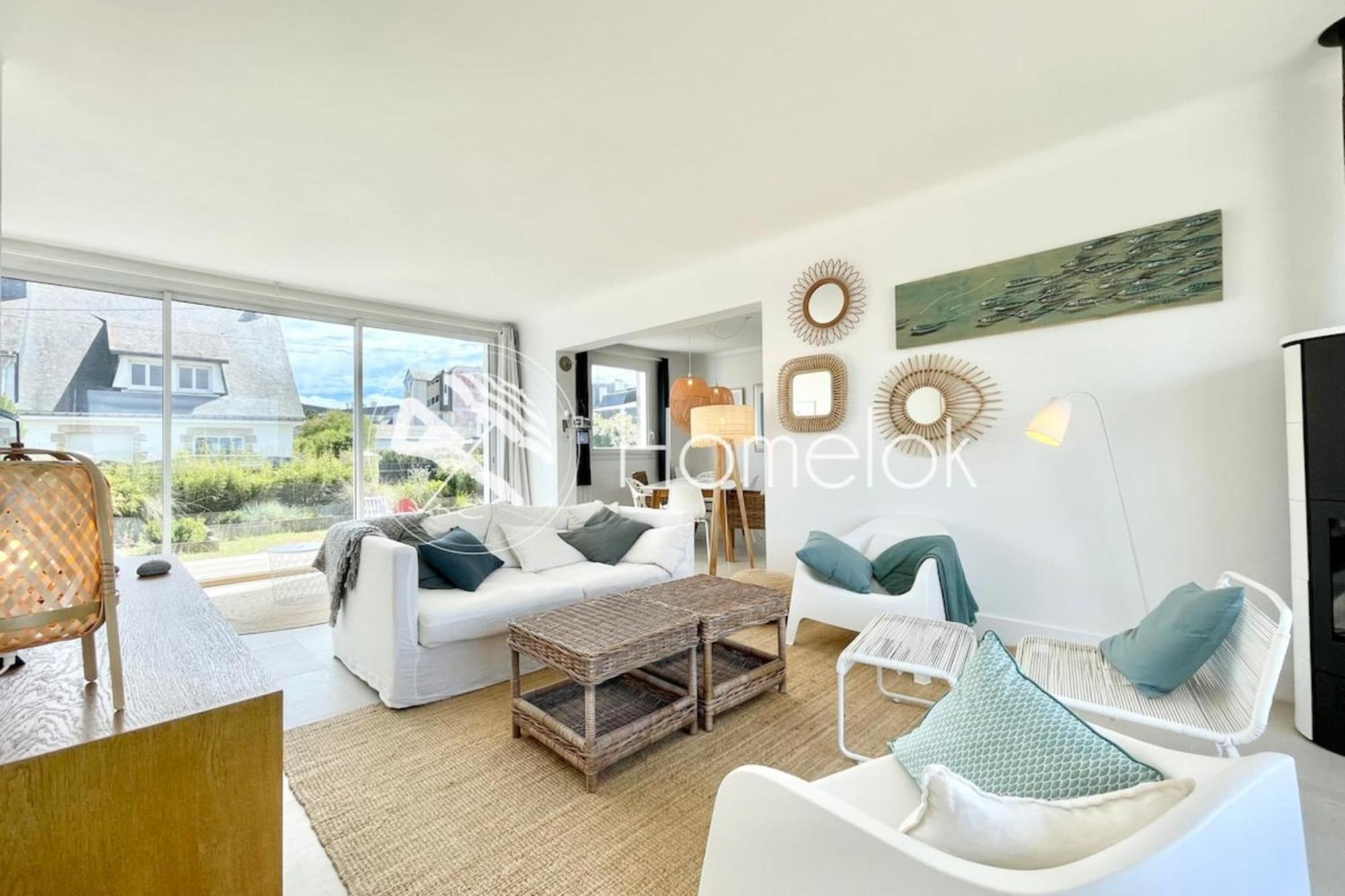 Maison Ultra Coconning Jardin Face Aux Plages Ploemeur Bagian luar foto