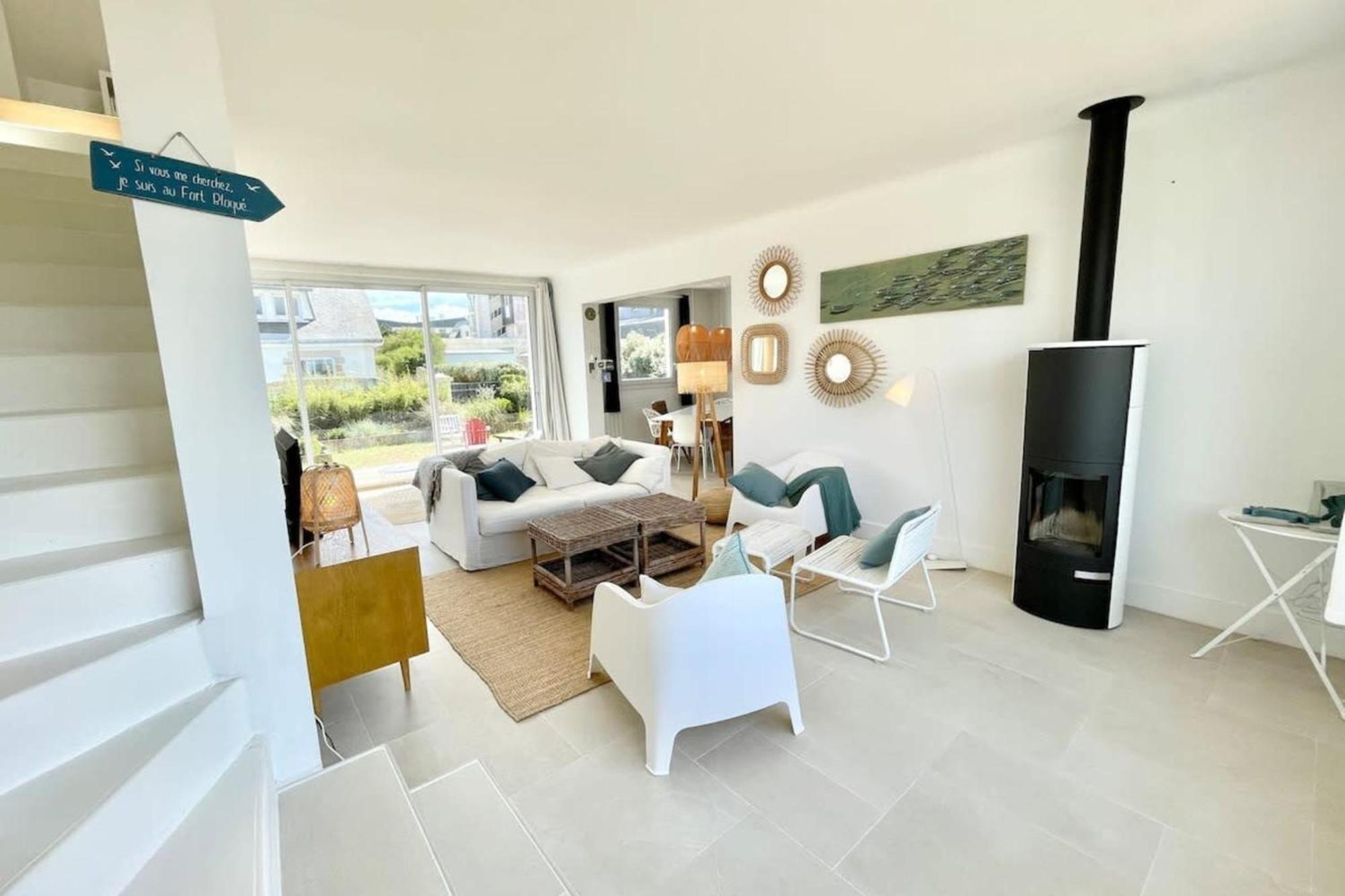 Maison Ultra Coconning Jardin Face Aux Plages Ploemeur Bagian luar foto