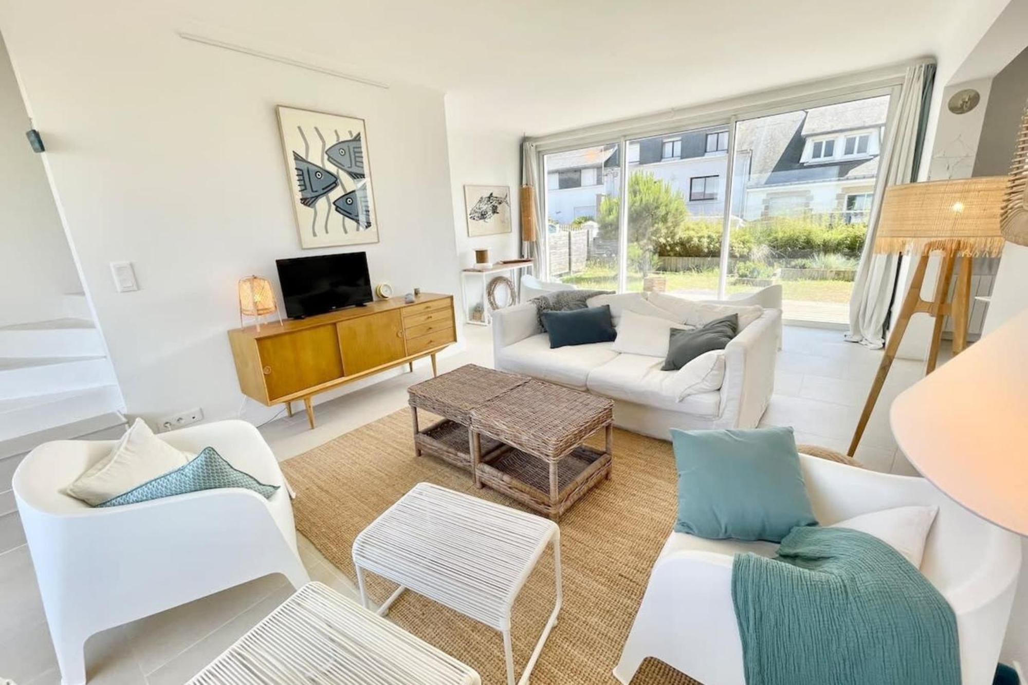 Maison Ultra Coconning Jardin Face Aux Plages Ploemeur Bagian luar foto